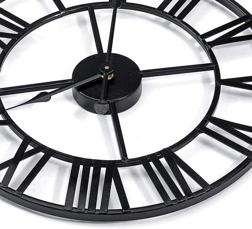 Antique Tower 24 inch Large Roman Numeral Wall Clock, Indoor Outdoor Patio Wa... - Picture 3 of 8