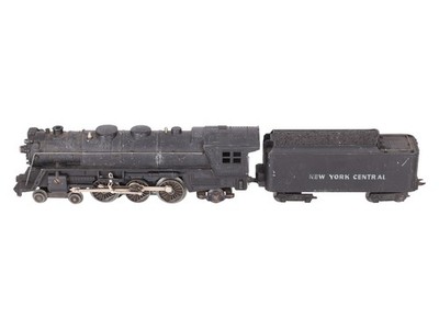 Marx 333 Vintage O New York Central 4-6-2 Diecast Steam Locomotive & Tender