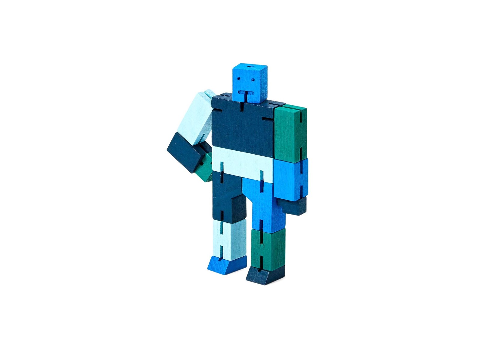 Cubebot, 3D--, blauw, multi,  , Areaware