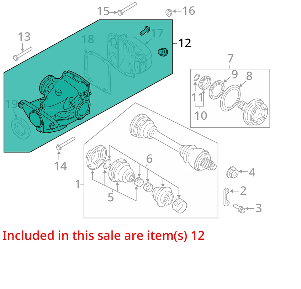 Carrier 3.38 Ratio Fits 08-10 BMW 550i 215796 Foto 3 de 4