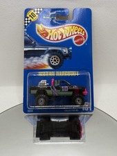 Hot Wheels Nissan Hardbody Truck No.131 Black & Pink-Blue Card & Speed Points