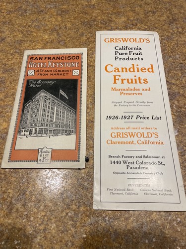 Hotel Keystone in San Francisco, Ca Travel Griswold Fruit products price list