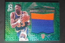 2015-16 Panini Spectra Patrick Ewing #10 Jumbo Patch Green Prizm 5/5 DA511