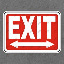 Durable EXIT Safety Sign Sticker Essential for Workplace Safety  636882