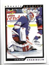 NIKOLAI KHABIBULIN 1996-97 SCORE CARD NEAR MINT+ CONDITION