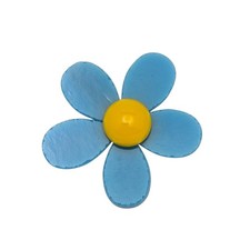 Sale Turquoise Opal 96 COE Five Petal Flower Glass Precuts for Fusing Supplies