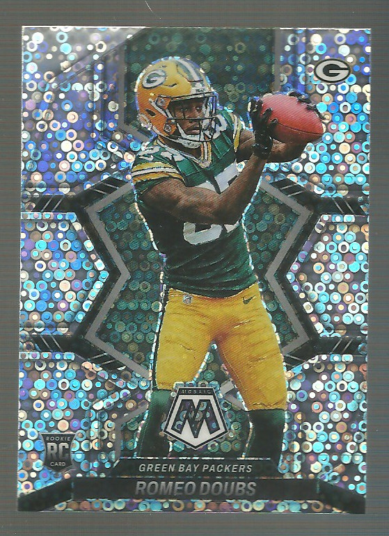 Romeo Doubs 2022 Mosaic No Huddle Disco Prizm Variations 341 RC