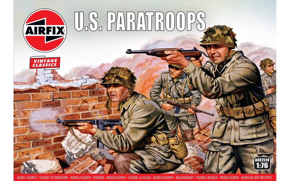 Airfix A00751V US Paratroops Figures 1:76 Scale Kit