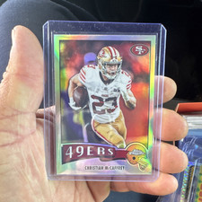 Topps Chrome 2025 Christian McCaffrey #1975-29 49ers Refractor Football Card