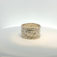 Sterling Silver Stieff Rose Engraved Napkin Ring 1