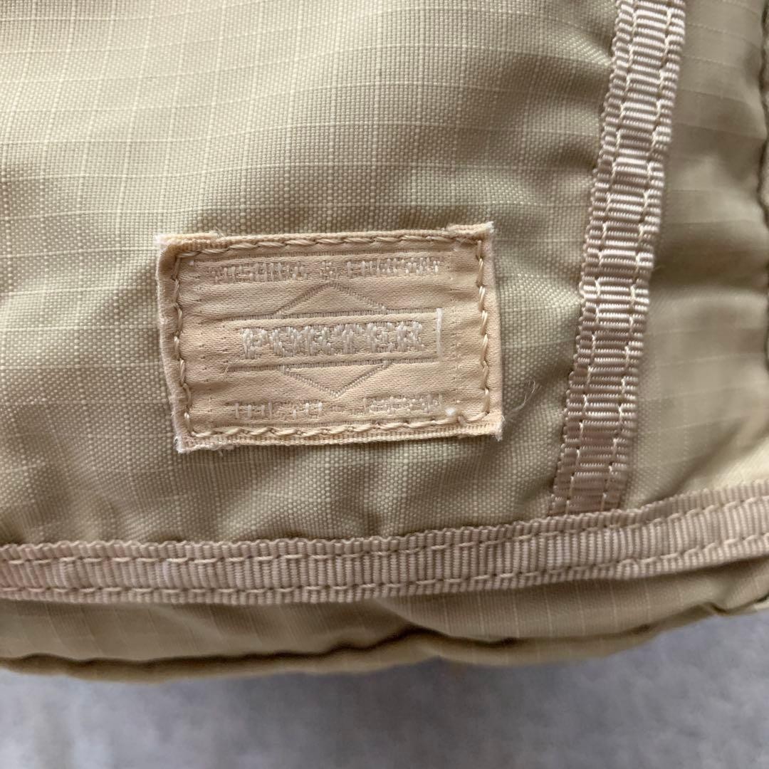 Porter Packable Backpack Beige Lightweight Compac… - image 7