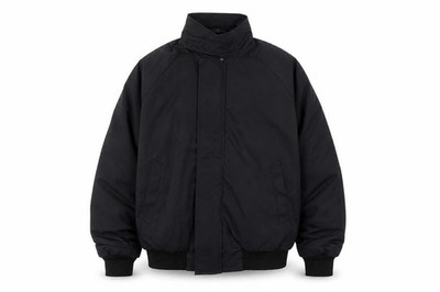 Quarterdeck Collection Herren Bomberjacke Gr. S schwarz kurz Freizeit Full Zip Zip