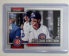 2026 Topps Series 1 Dugout Peeks Pete Crow-Armstrong Celebration Cubs SSP #196