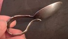 Antique 1847 Rogers Bros Bent Baby Spoon Grape XS Triple — photo 3