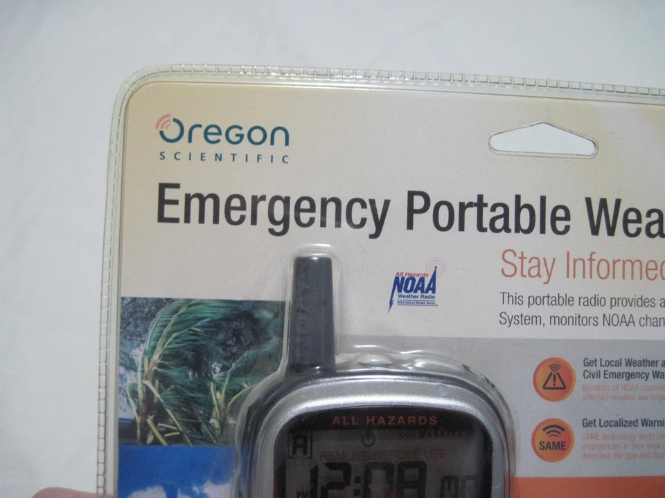 Oregon Scientific Emergency Portable Weather Radiol WR-601N Factory Sealed - Image 2 of 4