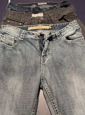 Lot Of 3 Men s Jeans Pants Denim 34x32 Wrangler, Rock & Roll Country Ecko