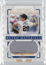 2021 National Treasures Retro Materials Holo Gold 1/25 John Smoltz HOF 1s81