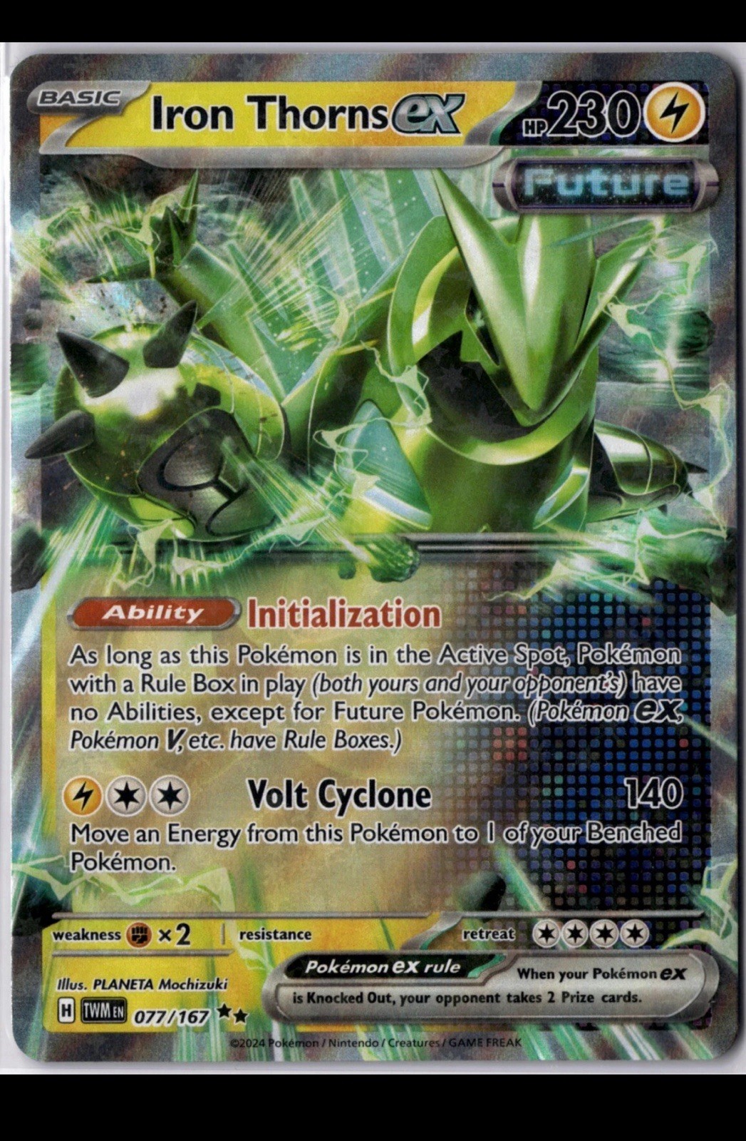 Iron Thorns Ex 32/131 Pokémon TCG S&V Prismatic Evolution Double Rare NM