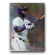 Yordan Alvarez #2 Art Card Limited 22/50 Edward Vela Signed (Houston Astros)