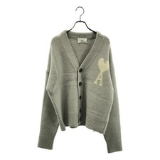 AMI Alexandre Mattiussi Matussi Alpaca Blend V-neck Heart Knit Cardigan S Used