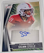 RARE SHAWN STEELE ROOKIE AUTO CARD 2022 SAGE HIGH SERIES ARKANSAS GREEN BAY