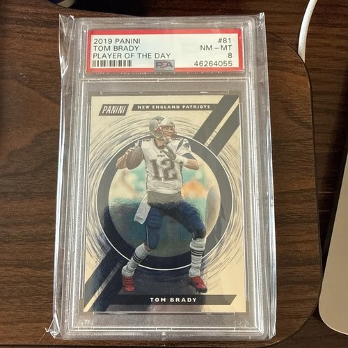 2019 Panini Player of the Day - Tom Brady #81 PSA 8 New England Patriots