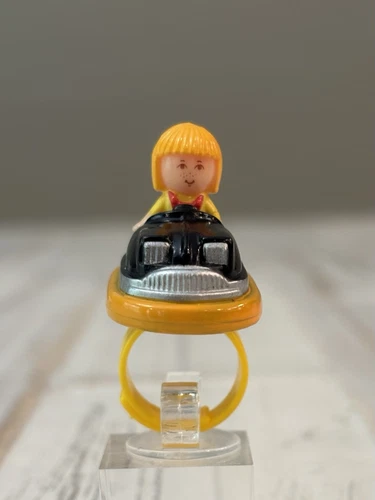 Polly Pocket Vintage 1989 Black Bumper Car Ring Complete Bluebird Toys