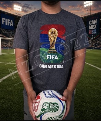FIFA  Official Licensed World Cup T Shirt Short Sleeve New with Tag Dark Gray L
