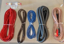 0-1200 Watt Amplifier Install Wire Kit 8 Gauge