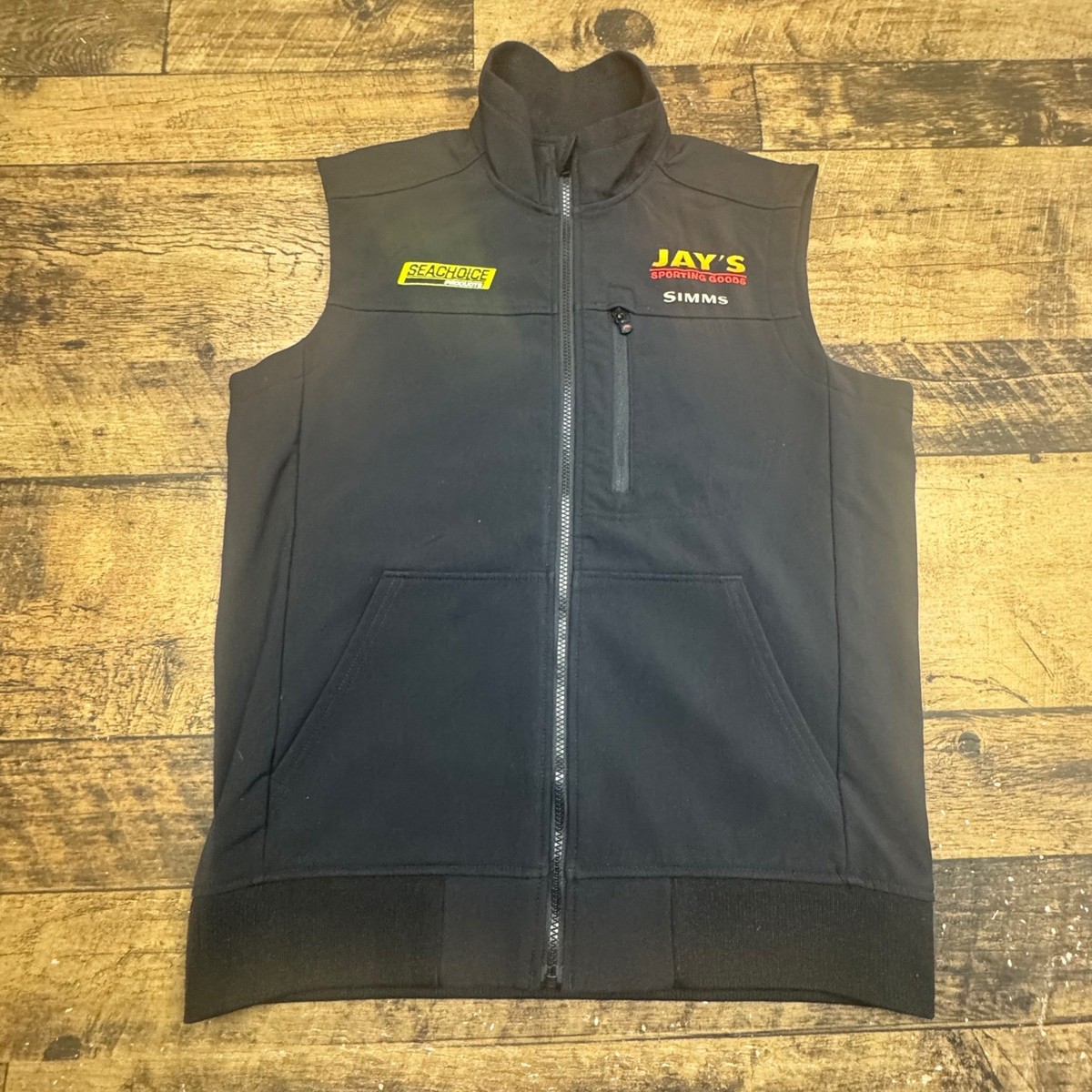 Simms Fishing Vest Mens Size M Black Jay's Sporting Goods