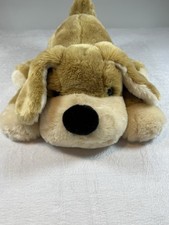 FAO Schwarz Plush Patrick Tan Laying Large Dog Puppy 20" Retriever Beige