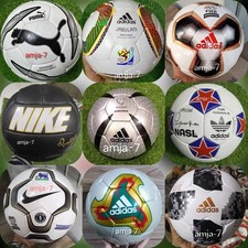 Bulk /Lot/9 Historical Balls Collector Match soccer Official Balls Size 5