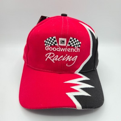 GM Goodwrench Racing Hat Red Black Lightning Flex Strap OSFM KATI Sportcap Supre