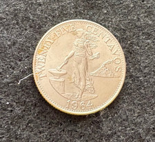 1964 Central Bank of the Philippines 25 Centavos