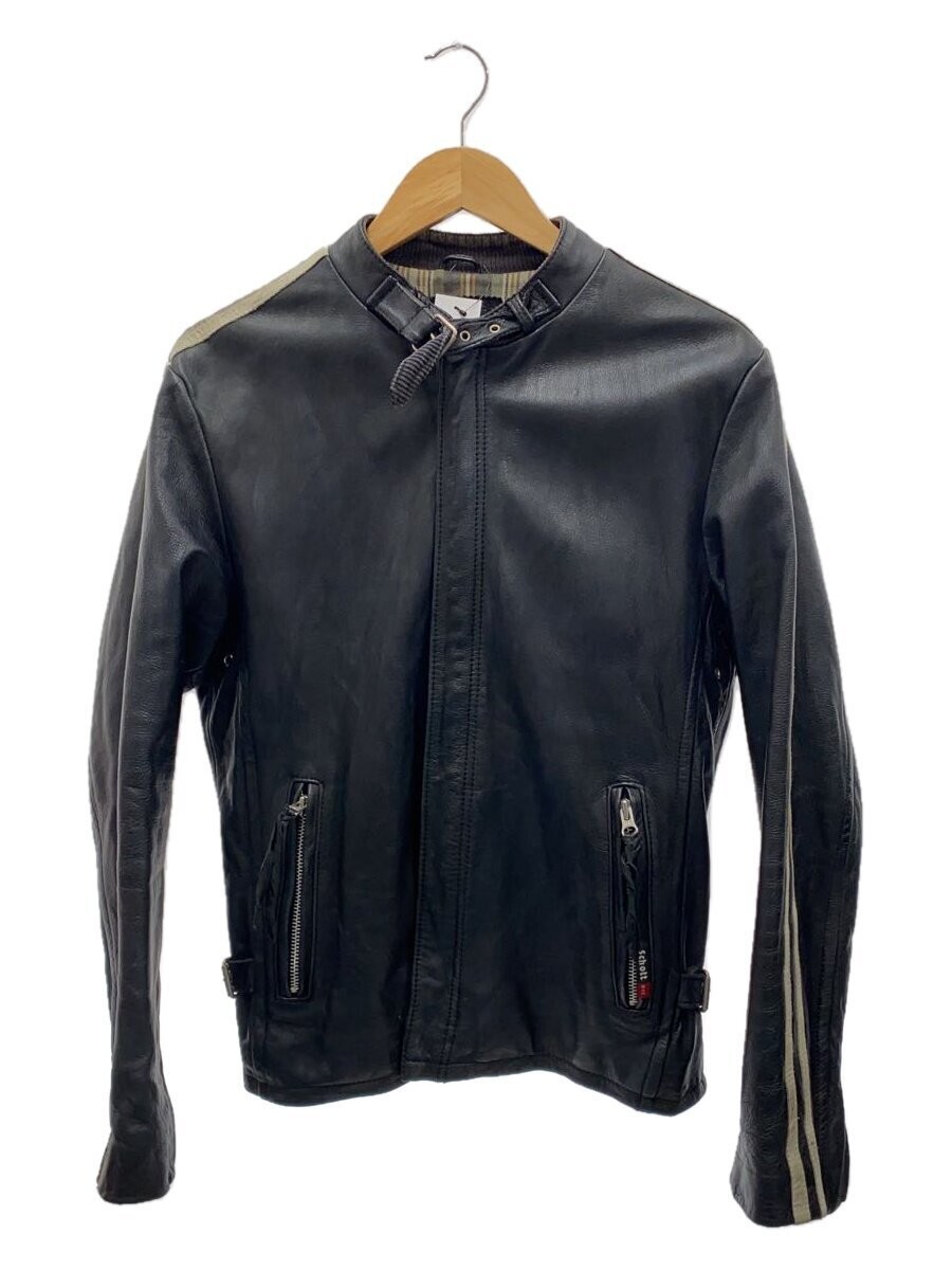 Schott Men's Black Cowhide Leather Blouson Jacket 3161002