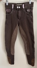 Horze Kids & Ponies riding breeches Pants Brown Kids Girls Medium