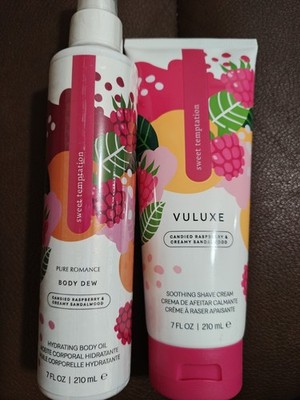 body oil and shaving cream