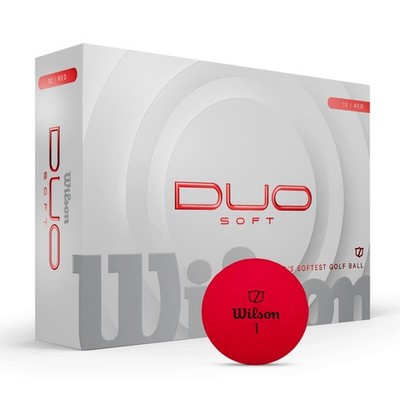 Wilson Staff Duo Soft 2025 12 Golfbälle Rot
