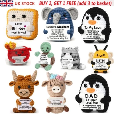 Funny Positive Potato Animal Gift Handmade Crochet Animal Cute Emotional Support