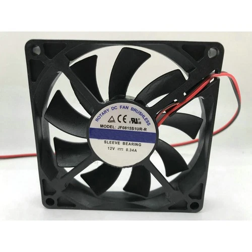 For JAMICON JF0815S1UR-R DC12V 0.34A 80*80*15mm UPS Cooling Fan 2Pin