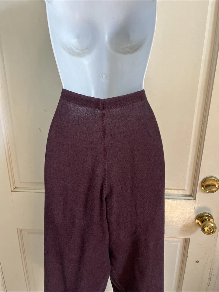 ¡De colección! Pantalones cortos PATAGONIA para mujer borgoña cáñamo ritmo cordón pierna ancha talla L Foto 4 de 4