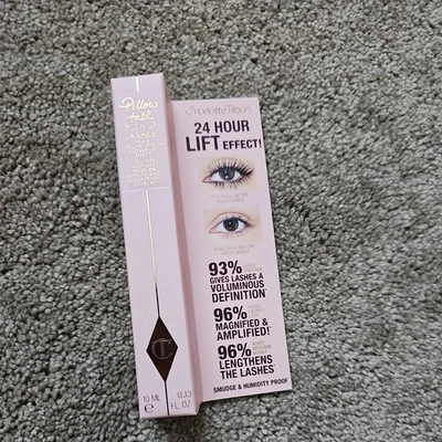 Charlotte Tilbury PILLOW TALK PUSH UP LASHES MASCARA Super Black 10 ML FULL SIZE