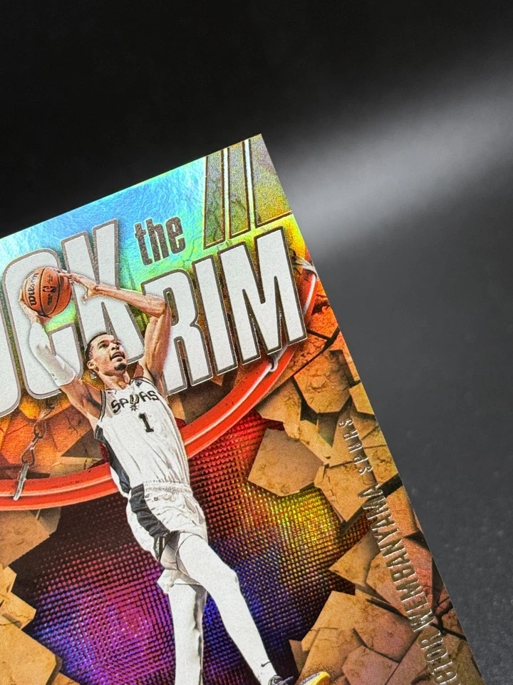Victor Wembanyama 2023-24 Panini Recon Rock The Rim Refractor Rookie Card (RC) - Image 4 of 4