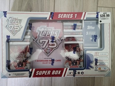 Topps 75 Series 1 Super Box 2026 Baseball Cards Brand New Sealed