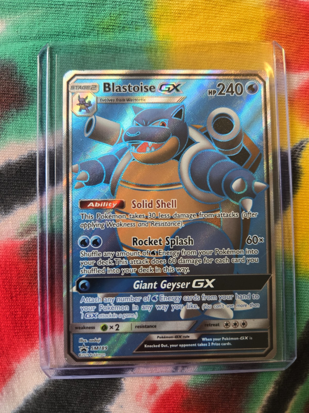 Pokémon TCG Blastoise GX Holo Ultra Rare SM189 Promo 2019