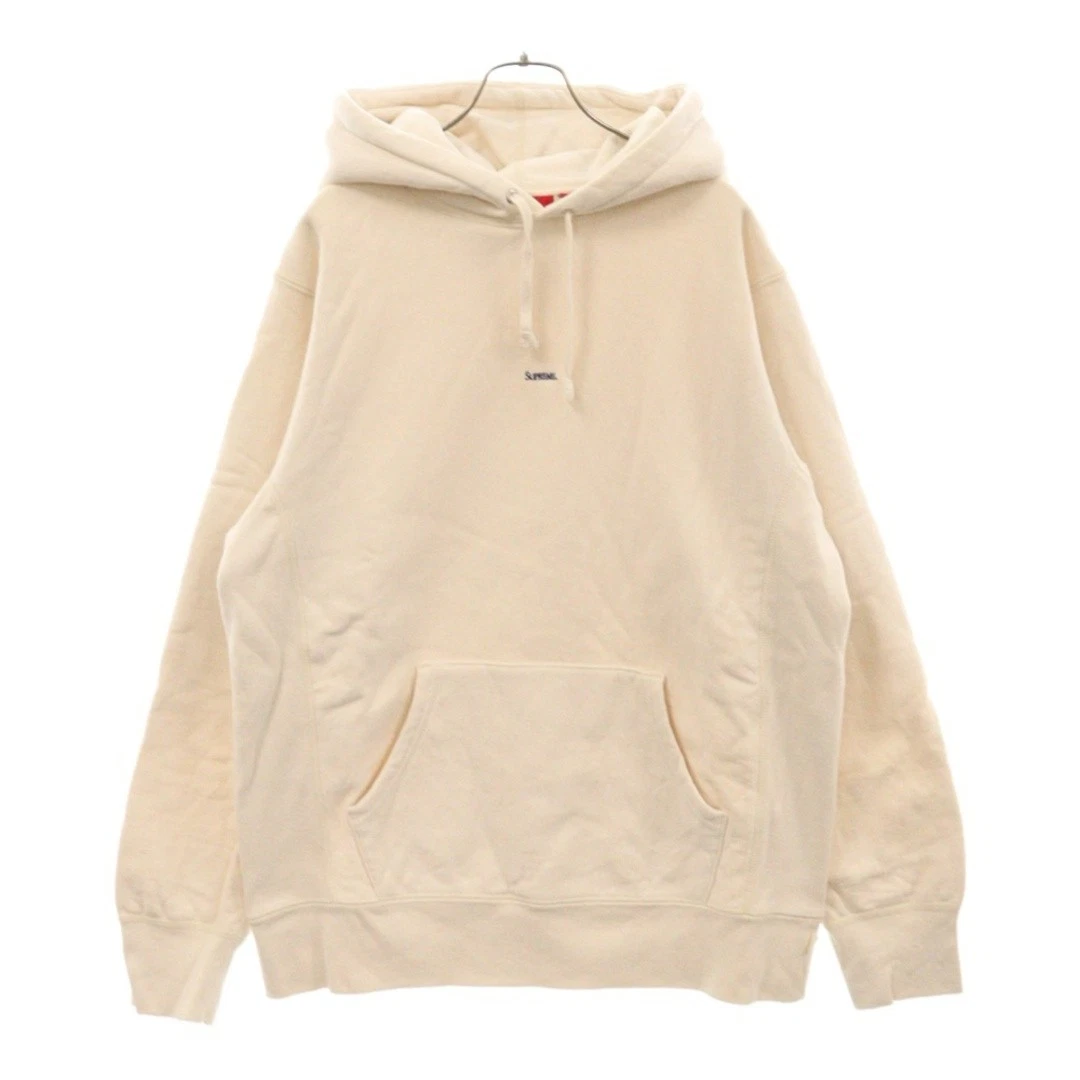 Sweat à capuche SUPREME 19AW micro logo ivoire occasion a97c1eb5604ffb521b0