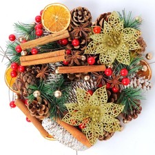 Christmas Wreath Making Supplies, 248Pcs Wreath Making Kit,