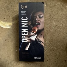 iJoy OPEN MIC Bluetooth Speaker Karaoke Microphone Up To 5 Hr Playtime