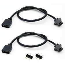 1-to-1 ARGB Extension Cable, 5V 3-Pin Female to JST SM 3Pin Female, 11.8 Inch...