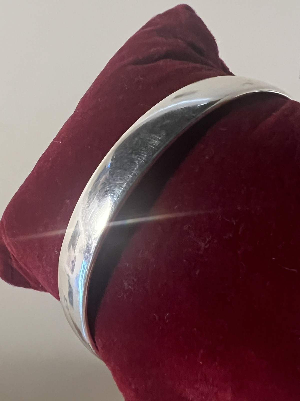 Authentic 925 Sterling Silver Bangle Bracelet Siz… - image 1